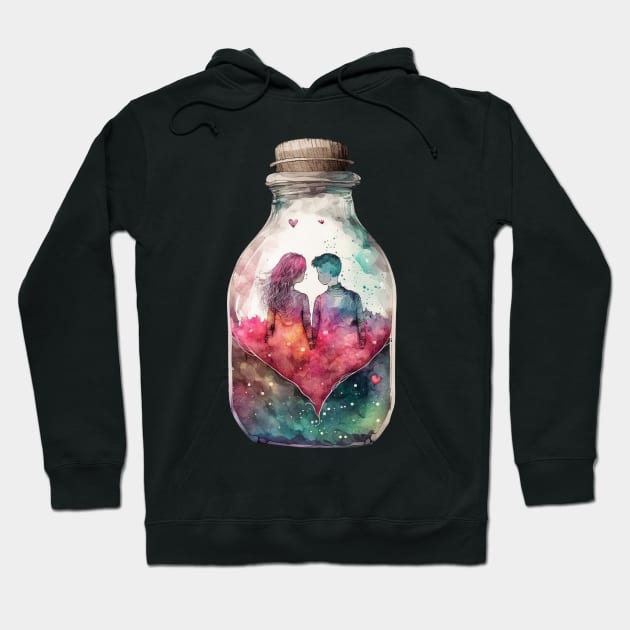 Bottle Couple Hoodie by abbeheimkatt